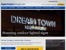 Tablet Screenshot of impactsignschicago.com